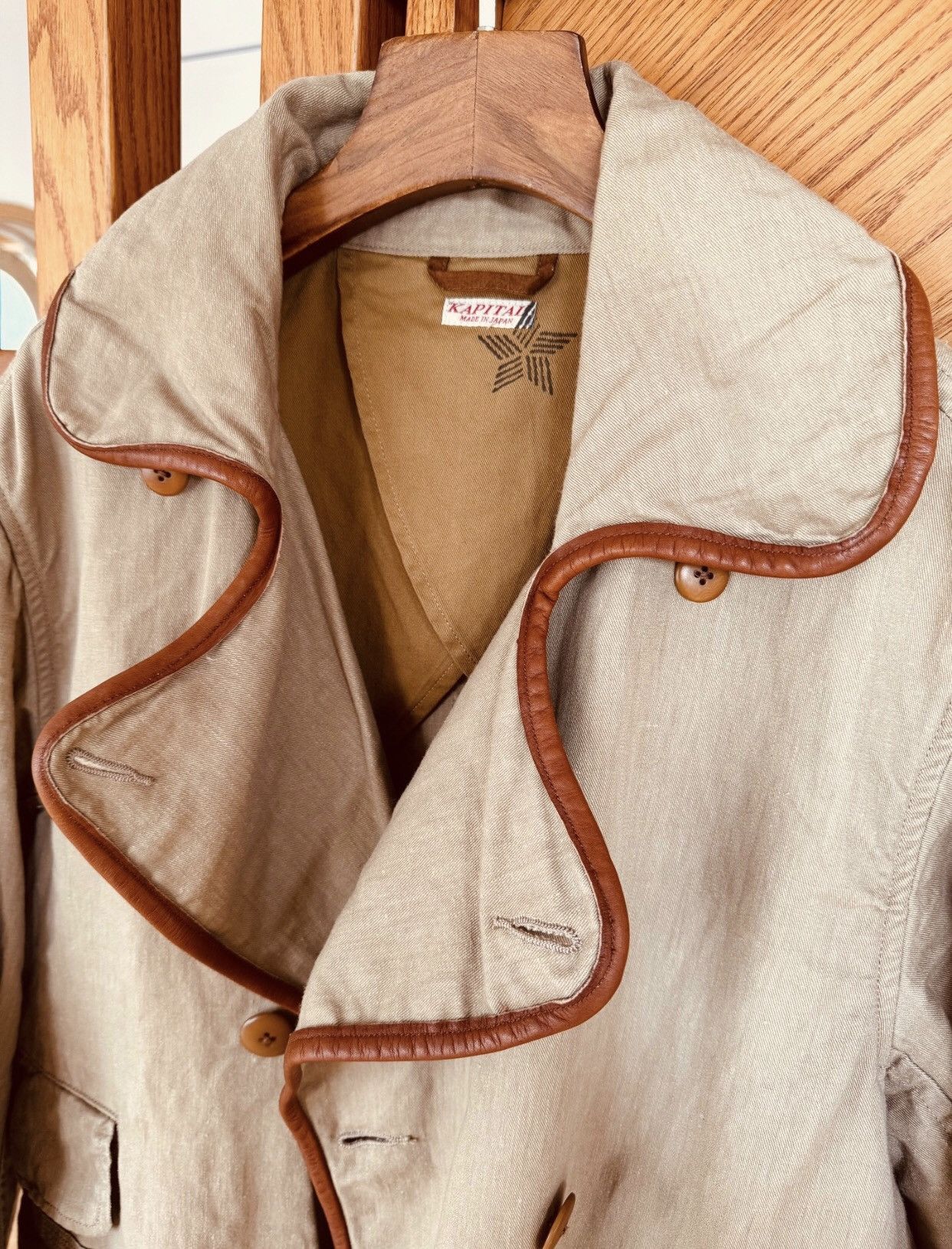 Kapital Kapital's new retro pure cotton cowhide trench coat jacket Size US M / EU 48-50 / 2 - 4 Thumbnail