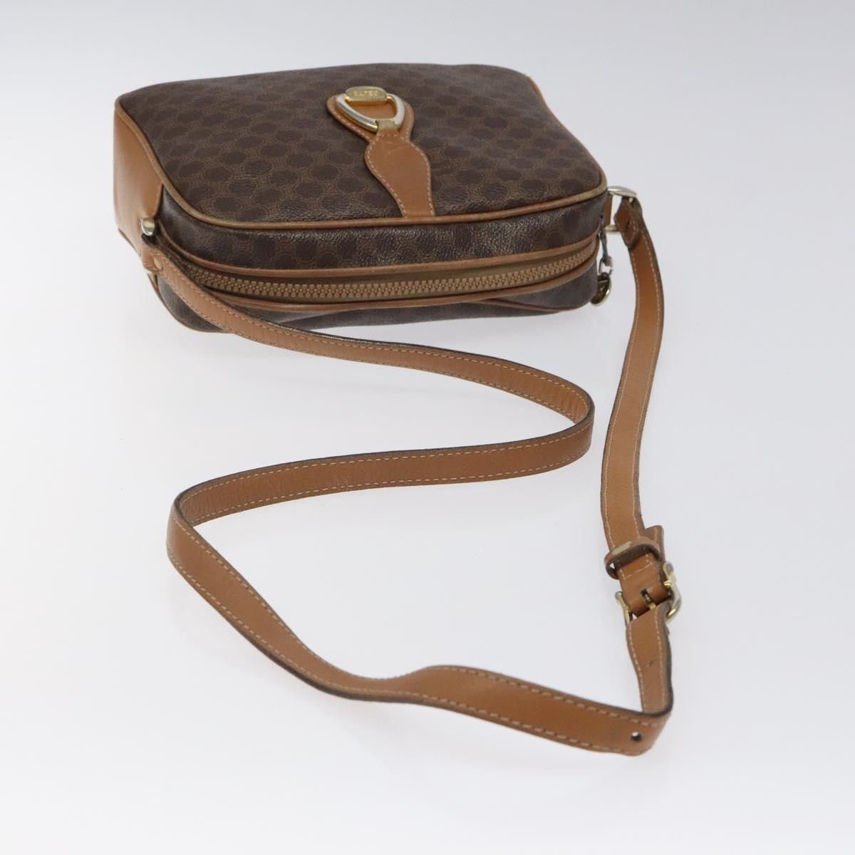 Celine CELINE Macadam Canvas Shoulder Bag Pvc Leather Brown Gold Size ONE SIZE - 7 Thumbnail