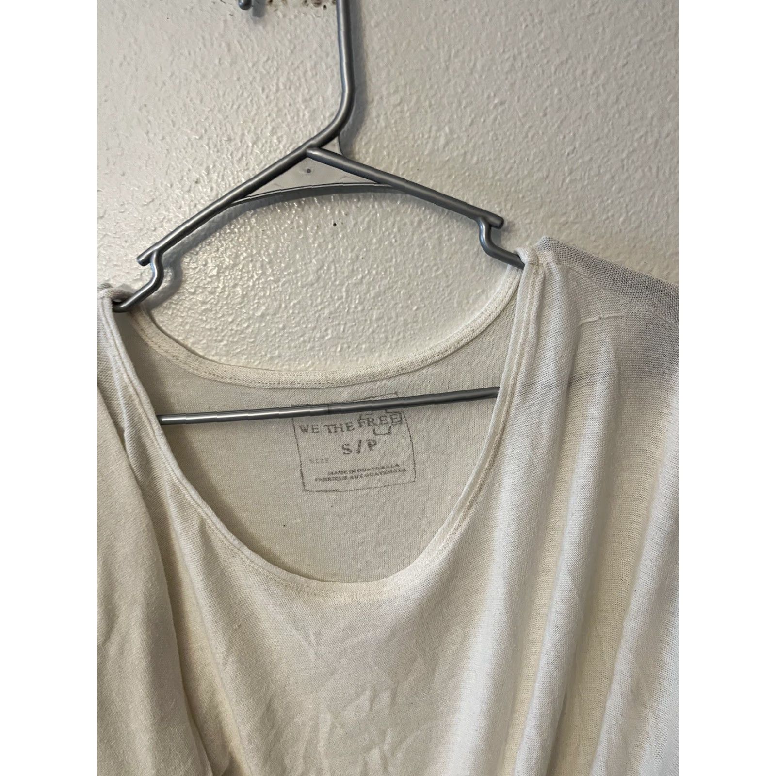 Vintage We The Free Solid Women Long Sleeve Oversized Size Small Blouse Tunic White S Ladies Womens Size S / US 4 / IT 40 - 3 Thumbnail