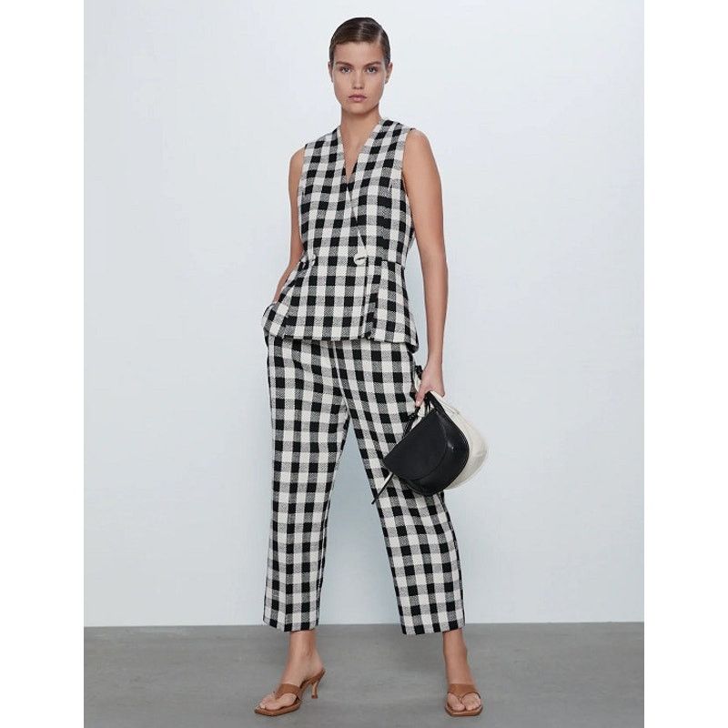 Zara ZARA Straight-Cut Pants NWT Size 26" / US 2 / IT 38 - 18 Thumbnail