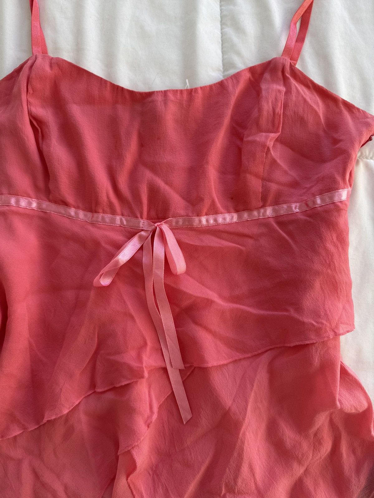 Bebe Bebe pink 100% silk babydoll camisole Size M / US 6-8 / IT 42-44 - 2 Thumbnail