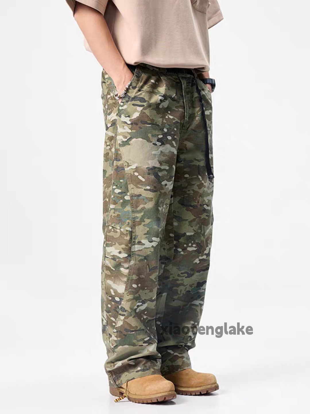 Vintage xz utility skate hiphop loose baggy camo cargo pants Size US 32 / EU 48 - 2 Thumbnail