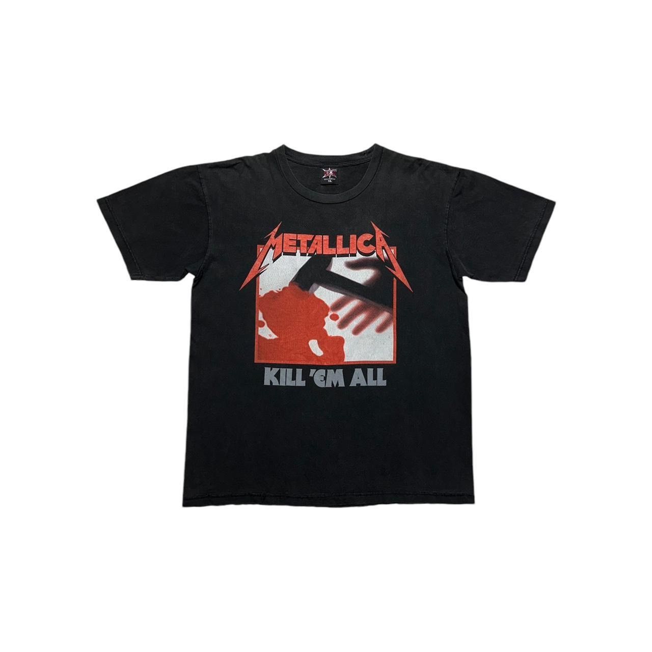 Band Tees × Metallica × Vintage Black Vintage Metallica Kill Em All T-Shirt Size US XL / EU 56 / 4 - 1 Thumbnail