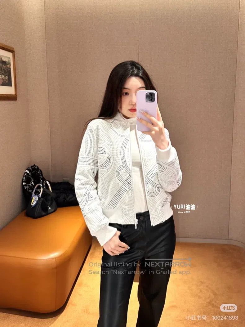 Hermes Hermes White cotton outerwear Size XS / US 0-2 / IT 36-38 - 6 Thumbnail
