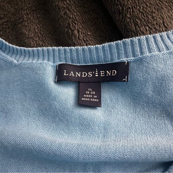 Lands' End Lands End women’s Vneck Sweater ribbed hem size xl Size XL / US 12-14 / IT 48-50 - 3 Thumbnail