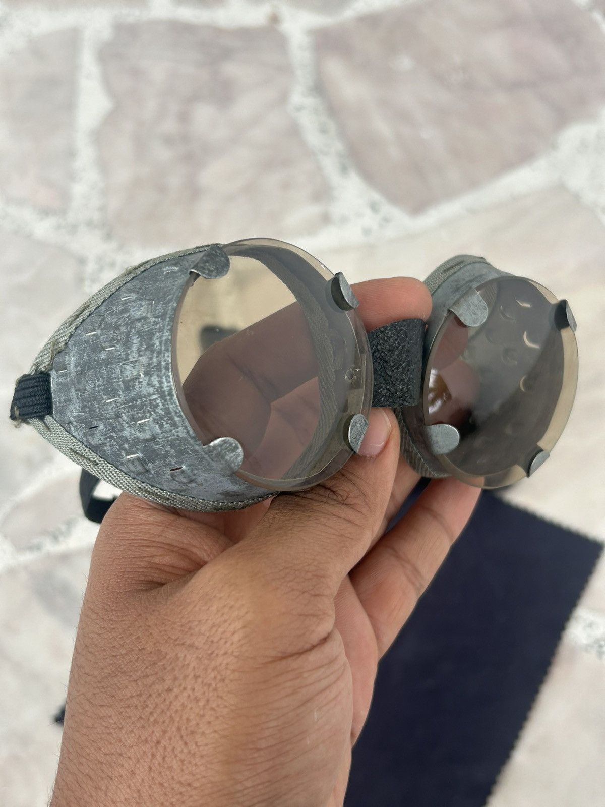 Vintage World War II Steam Punk Germany Goggle 30s - 40s Size ONE SIZE - 3 Thumbnail