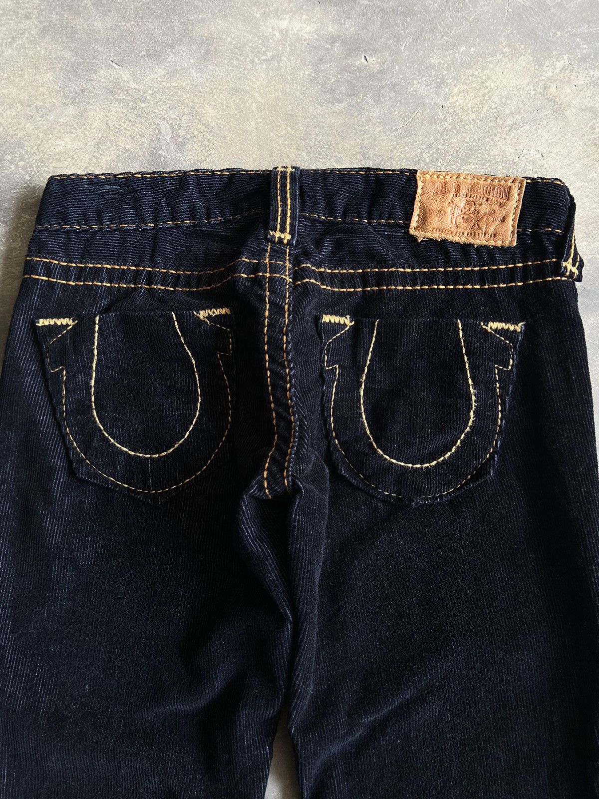 True Religion Vintage flare corduroy pant, made in USA