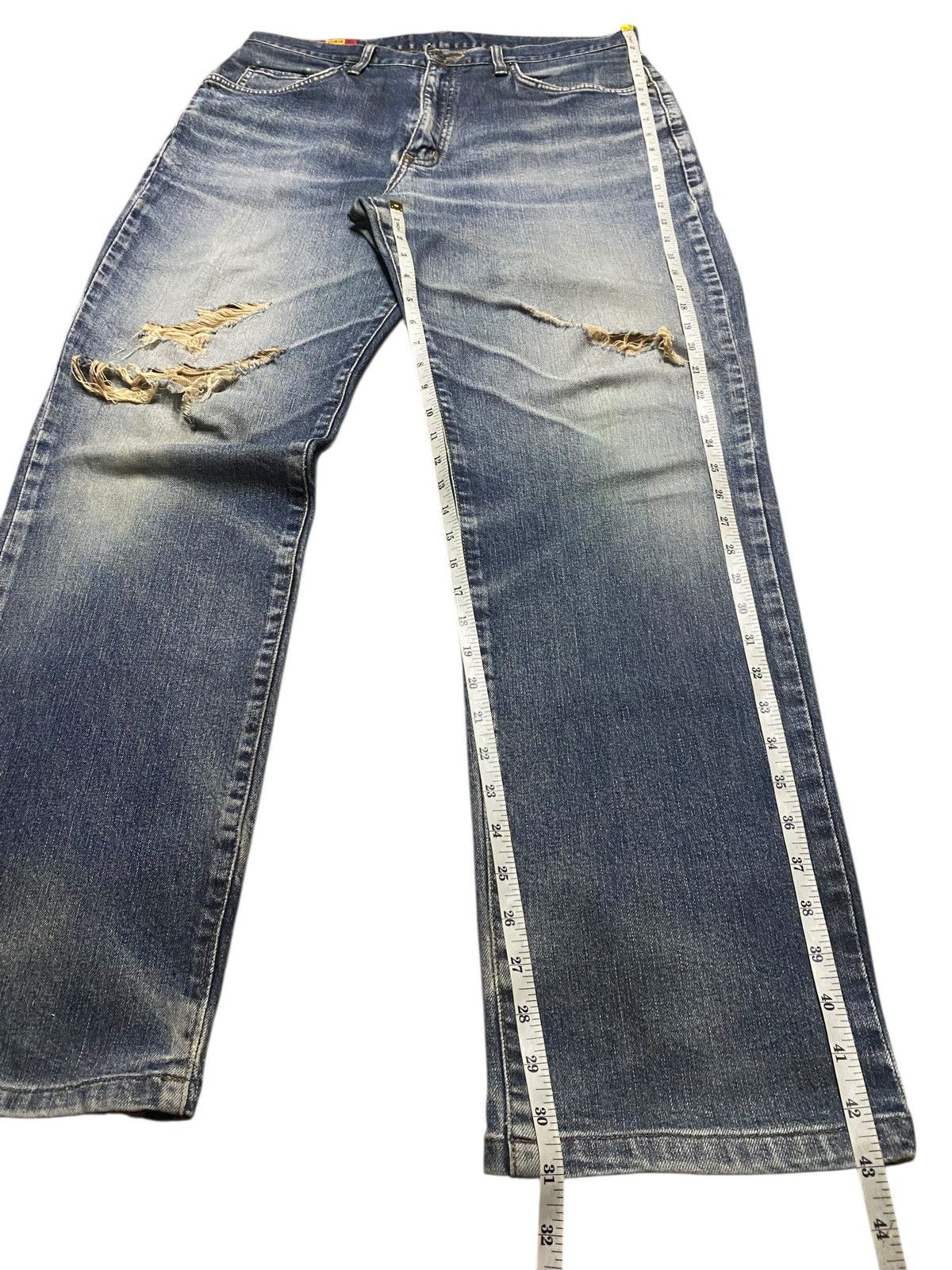 Junya Watanabe Vintage Japanese Brand Edwin Us Classic Distressed Jeans Size US 34 / EU 50 - 10 Thumbnail