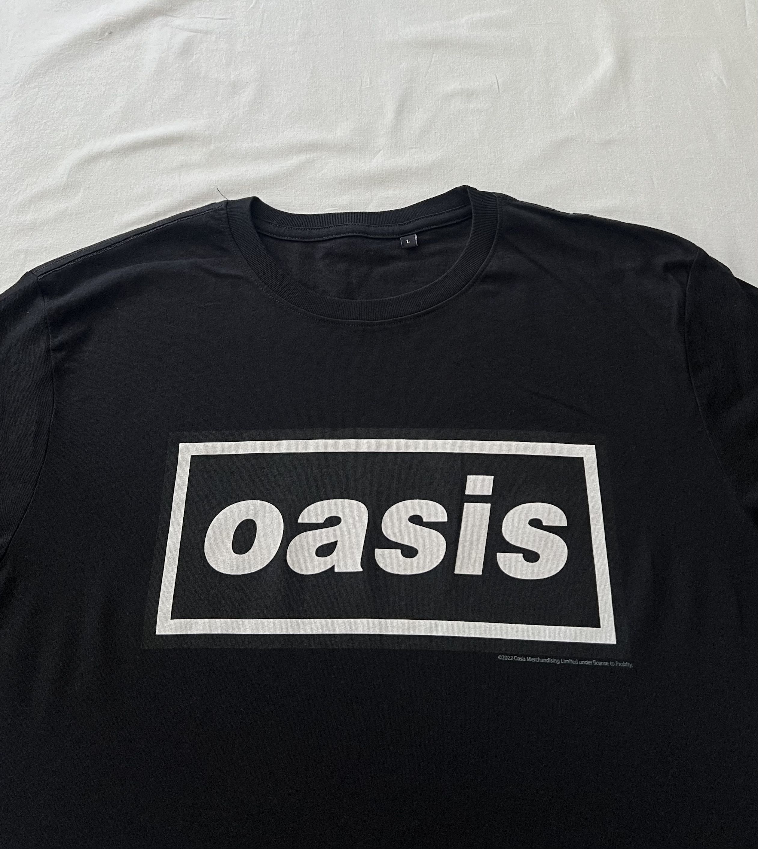 Band Tees Vintage 2022 Oasis Britpop Rock Band Black T-shirt Size US L / EU 52-54 / 3 - 3 Thumbnail