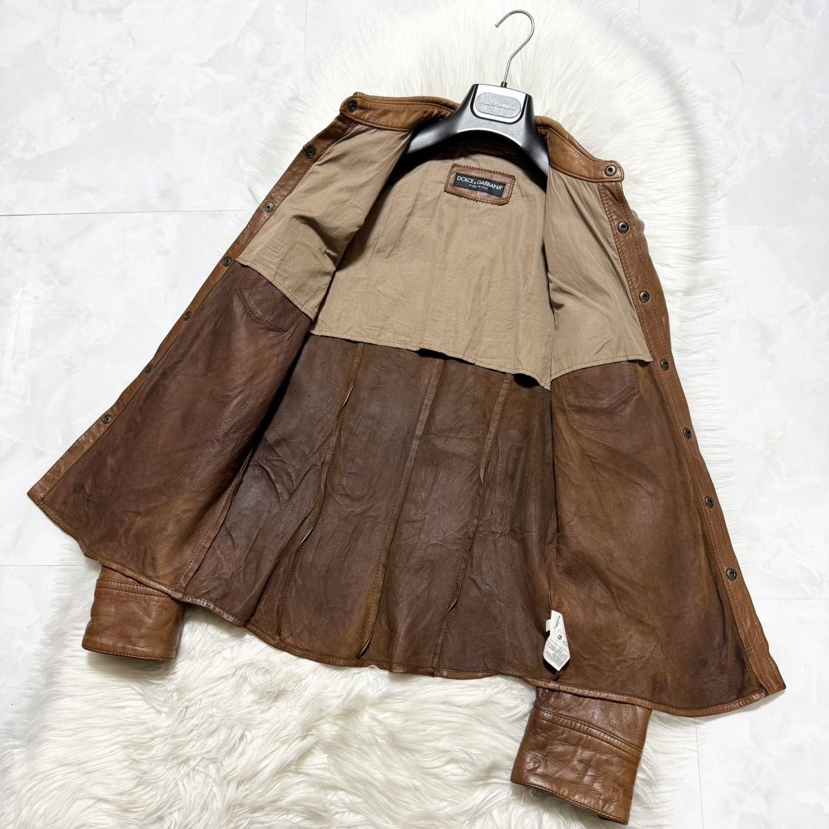 Dolce & Gabbana Dolce & Gabbana Western Leather Shirt Jacket 44 Size US S / EU 44-46 / 1 - 7 Thumbnail