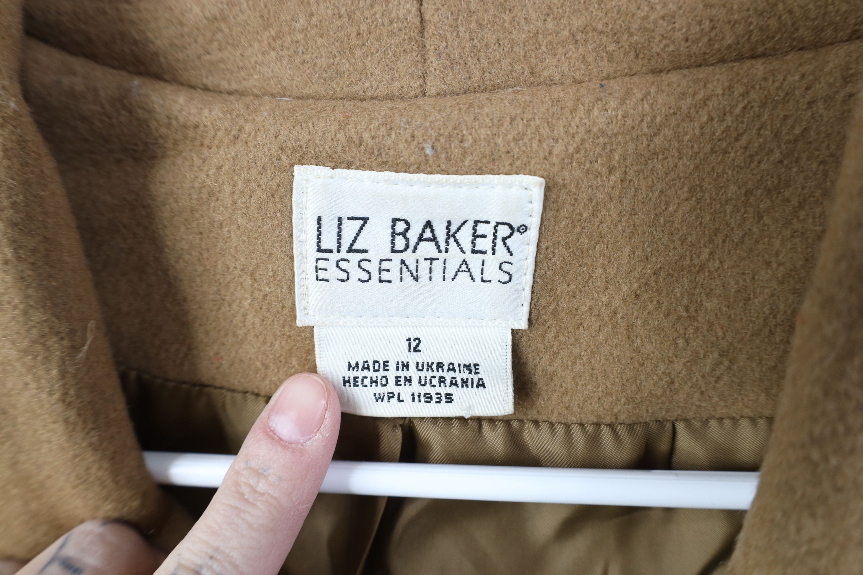 Vintage Vintage 90s Streetwear Heavy Wool Overcoat Jacket Beige Tan Size XL / US 12-14 / IT 48-50 - 8 Thumbnail