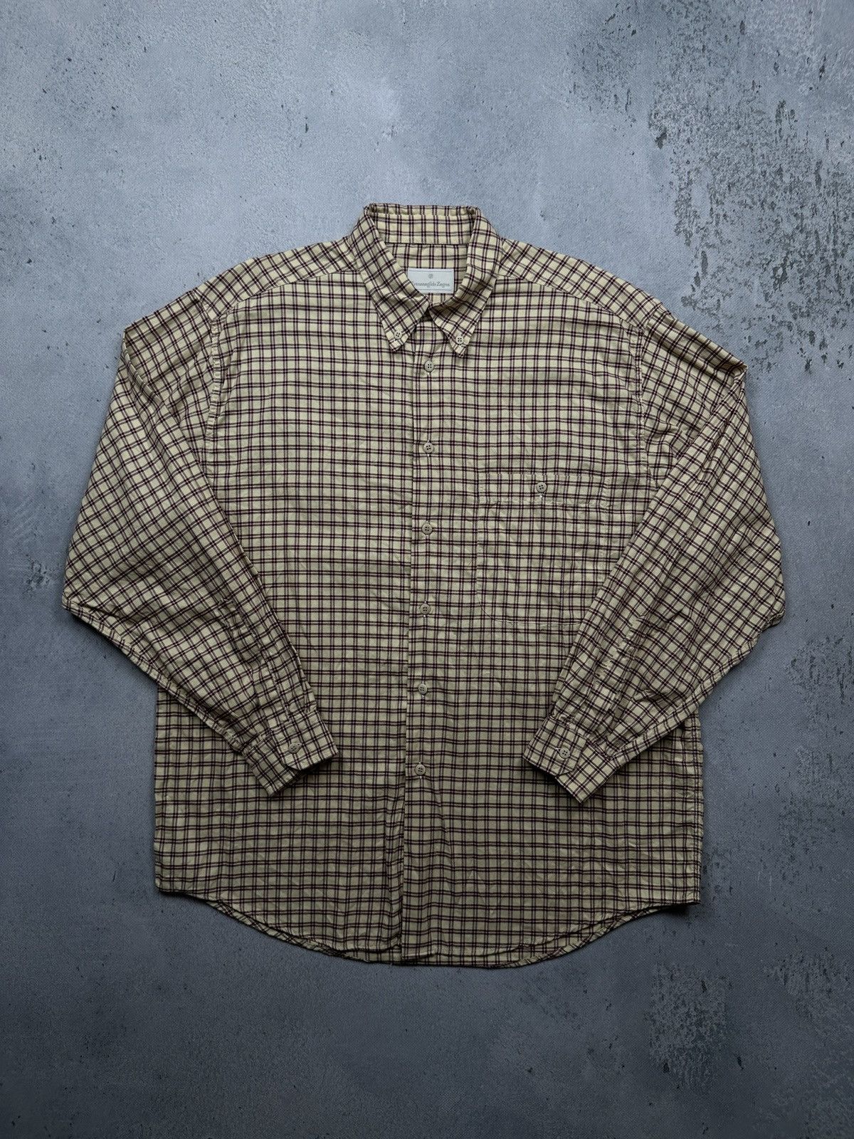 Ermenegildo Zegna Ermenegildo Zegna Luxury Designer Long Sleeve Cotton Shirt Size US XL / EU 56 / 4 - 1 Thumbnail