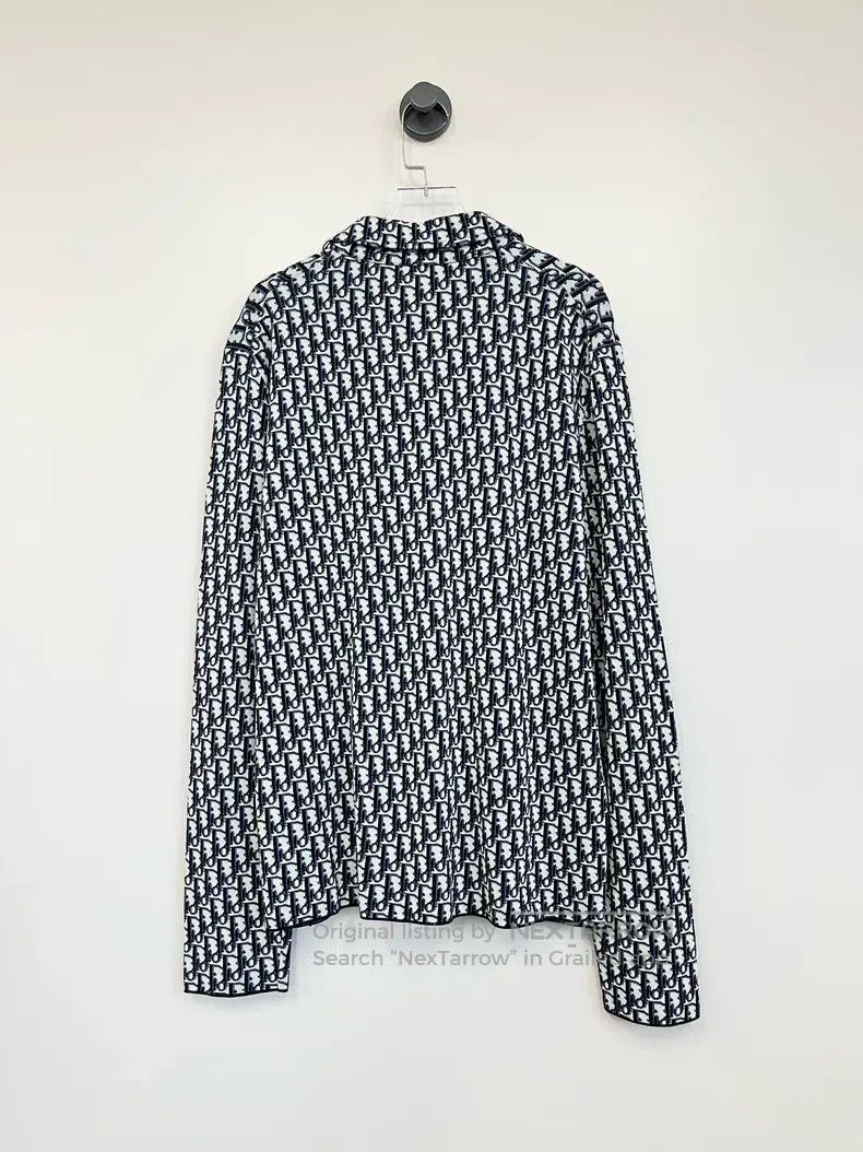 Dior Dior Navy blue cotton full-print logo printed long-sleeved Size US M / EU 48-50 / 2 - 2 Thumbnail