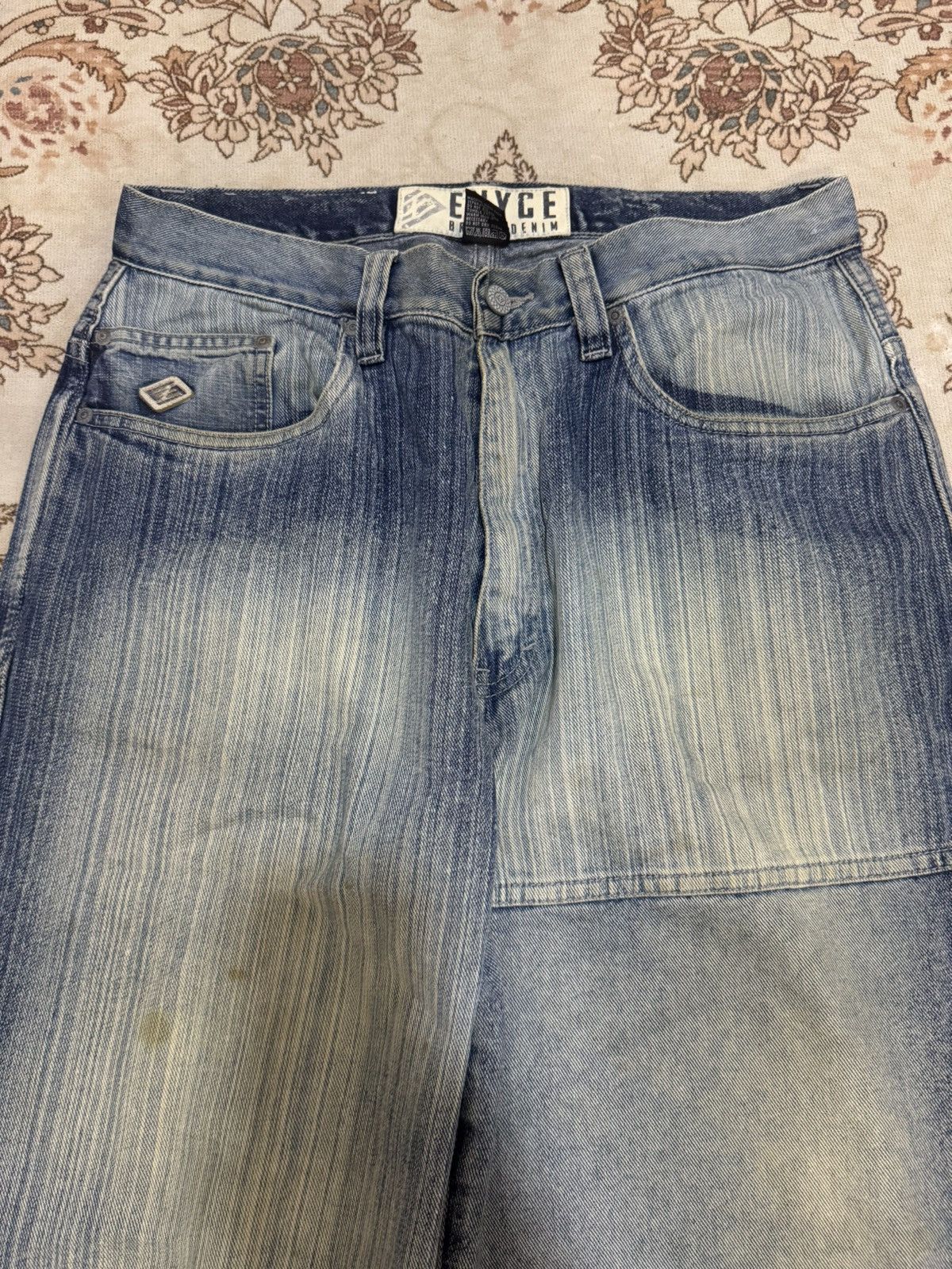 Japanese Brand × Le Grande Bleu (L.G.B.) × Vintage Vintage Y2K Enyce Dirty Baggy Jeans Size US 32 / EU 48 - 6 Thumbnail