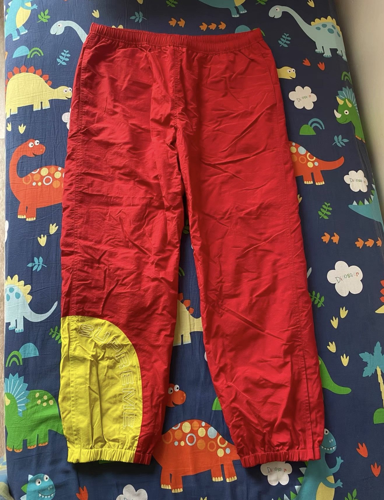 Supreme Supreme Corner Arc track pant red yellow Size US 36 / EU 52 - 1 Thumbnail
