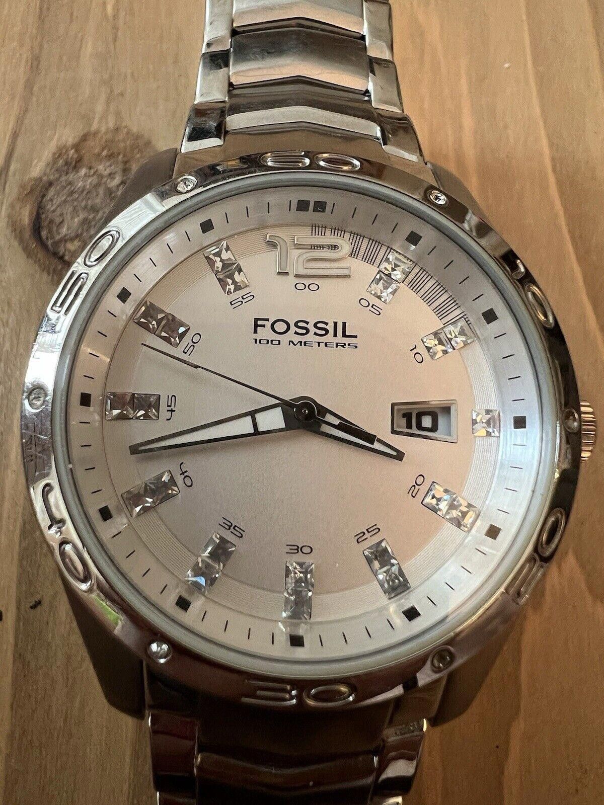 Fossil Blue Am-4116 New Battery