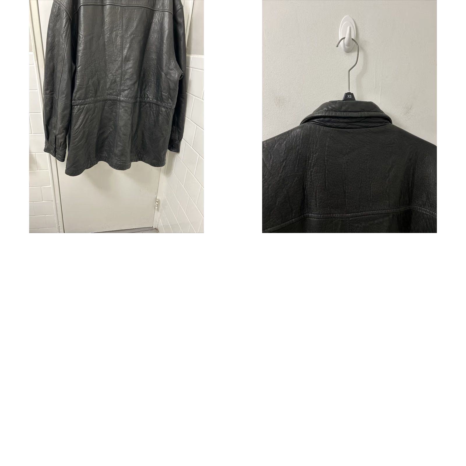 Kenneth Cole KENNETH COLE REACTION Leather Jacket Mens XL Black Full Zip Quilted Size US XL / EU 56 / 4 - 9 Thumbnail