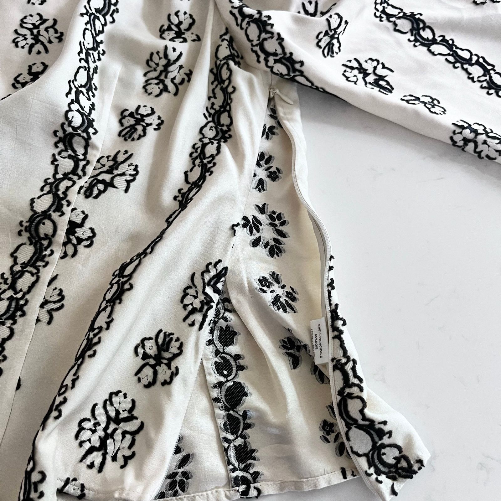 Ulla Johnson Ulla Johnson Layla Silk Floral Embroidered Ivory Blouse Size M / US 6-8 / IT 42-44 - 5 Thumbnail
