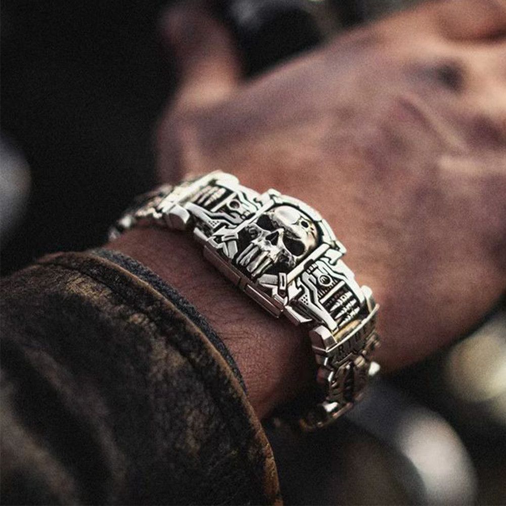 Jewelry Domineering Skull Bracelet Size ONE SIZE - 1 Thumbnail