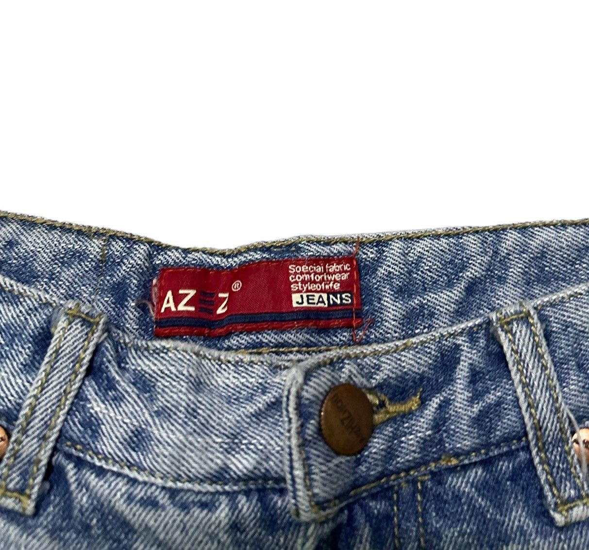 Japanese Brand Aizhizhou patchwork style denim jeans Size US 26 / EU 42 - 4 Thumbnail