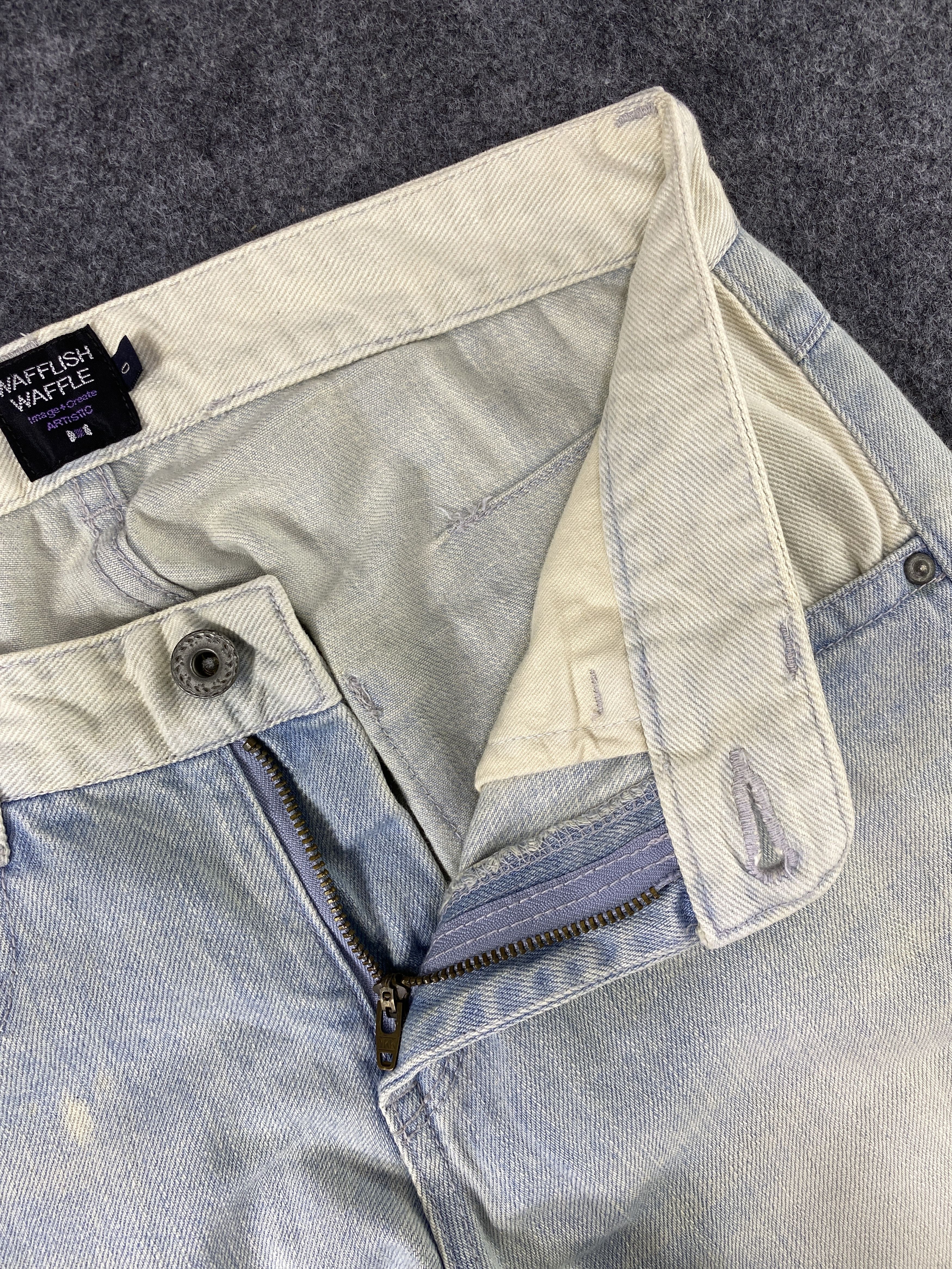 Japanese Brand Waffling Waffle Image+Create Artistic Jeans - J1126 Size US 30 / EU 46 - 8 Thumbnail