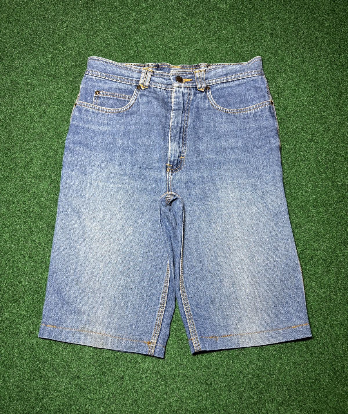 Vintage Vintage Zeppelin Jorts 30 12” Skater Grunge Denim Shorts Size US 30 / EU 46 - 3 Thumbnail