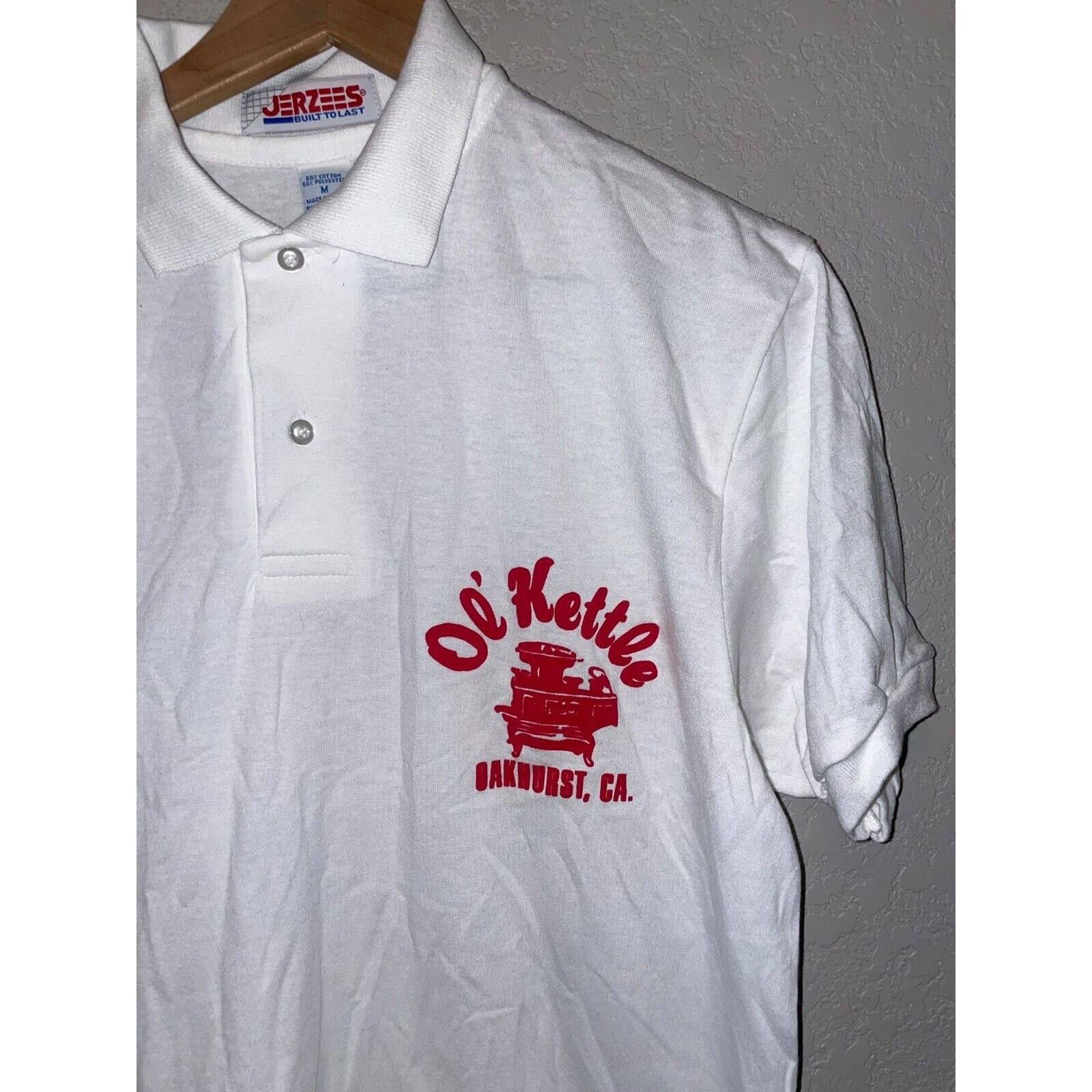 Jerzees Vintage Oakhurst California Polo Shirt Ol' Kettle VTG 90s M Size US M / EU 48-50 / 2 - 2 Thumbnail