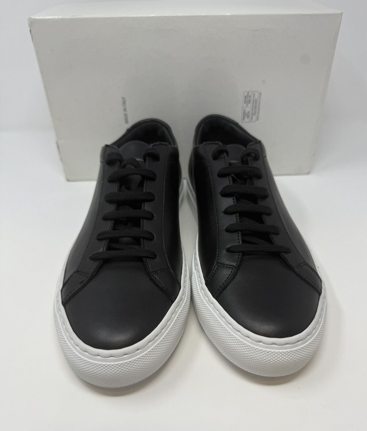 Common Projects Common Projects Achilles Low Top Sneaker Black White Size US 11 / IT 41 - 2 Thumbnail
