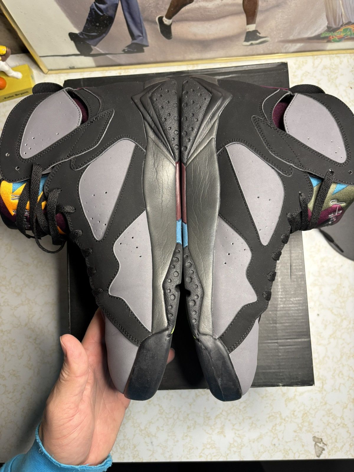 Jordan Brand Air Jordan 7 Retro 2011 Bordeaux 2011 Size US 12 / EU 45 - 3 Thumbnail