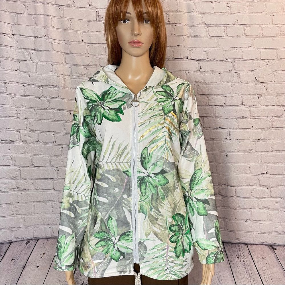 Other NWT New Carla Giannini Made In Italy Palm Print Cotton Jack Size M / US 6-8 / IT 42-44 - 1 Thumbnail