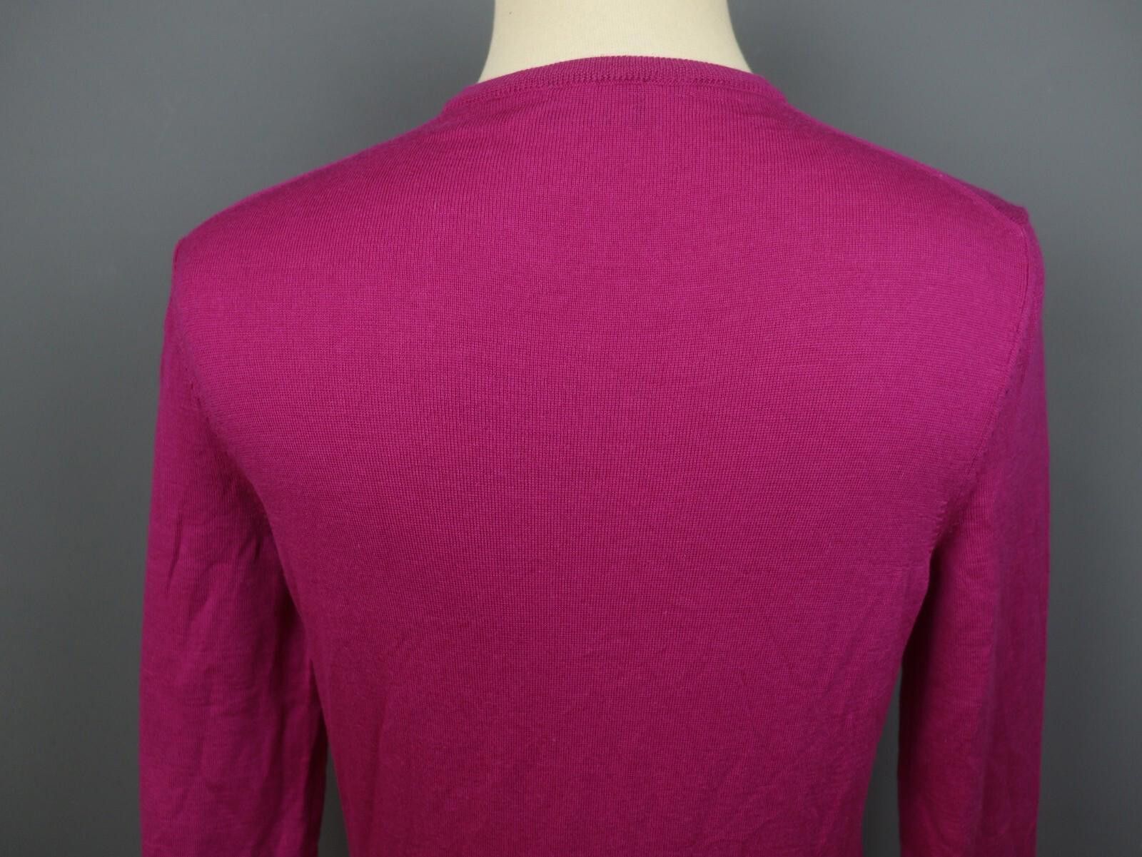 Designer PELIKAMO ZURICH Pink Wool Tight Knit Pullover Sweater Size L Size L / US 10 / IT 46 - 9 Thumbnail