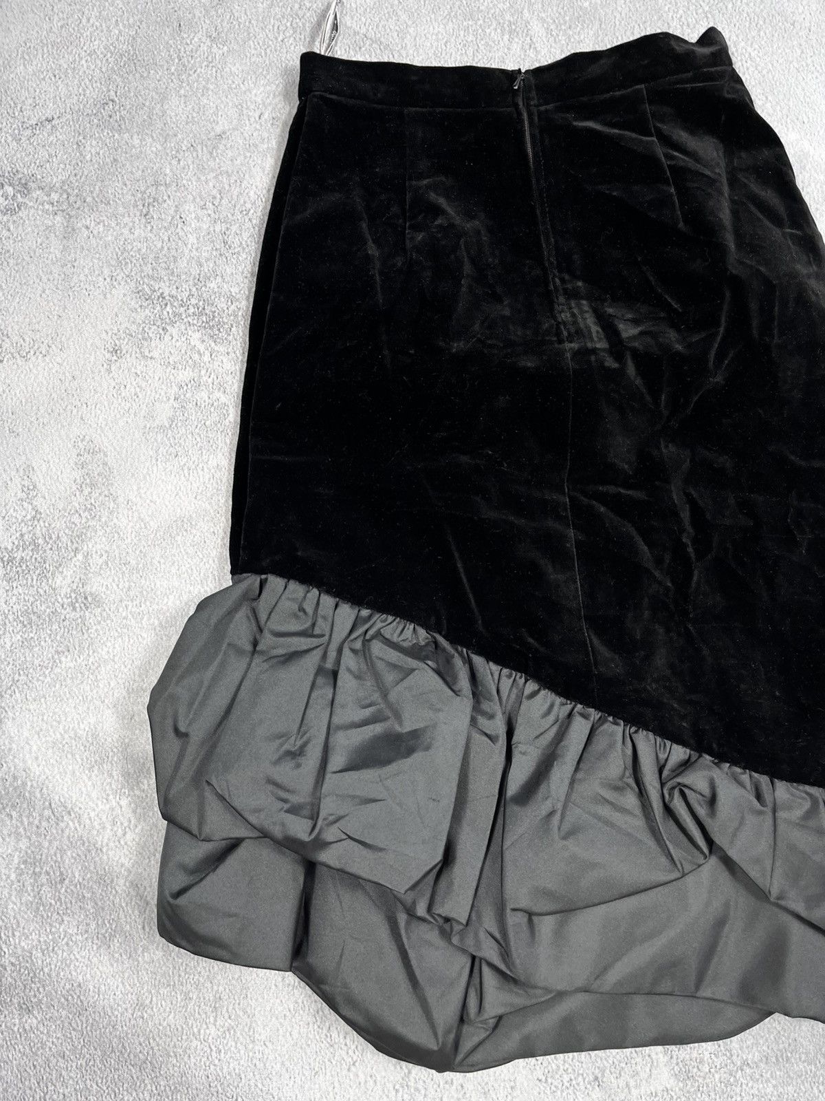 Other Vintage Y2K Velour asymmetric midi skirt opium size 36 Size 25" / US 0 / IT 36 - 2 Thumbnail