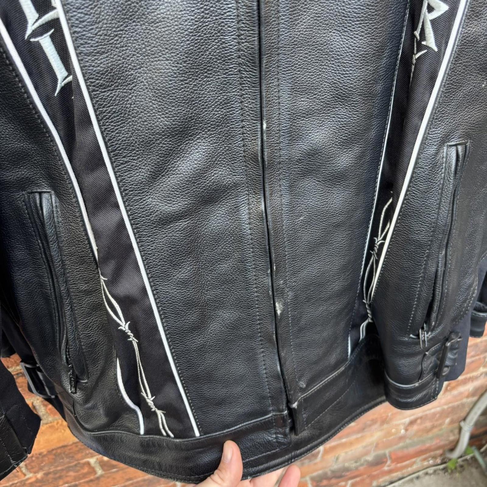 Other Vintage bull bikers padded leather motorcycle jacket XXL Size US XXL / EU 58 / 5 - 6 Thumbnail