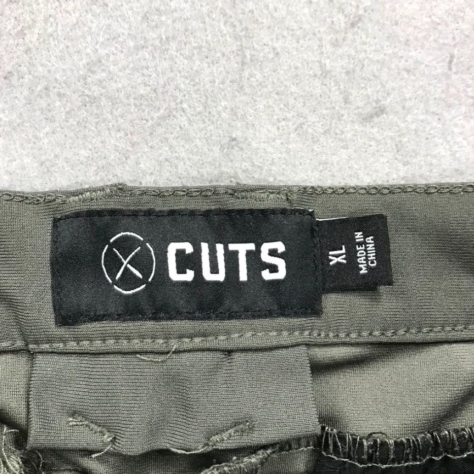 Cuts Cuts Mens XL Green Gray Jogger Tapered Pants - Slim Fit Chino Work Casual (Brand: Cuts) Size US 36 / EU 52 - 4 Thumbnail