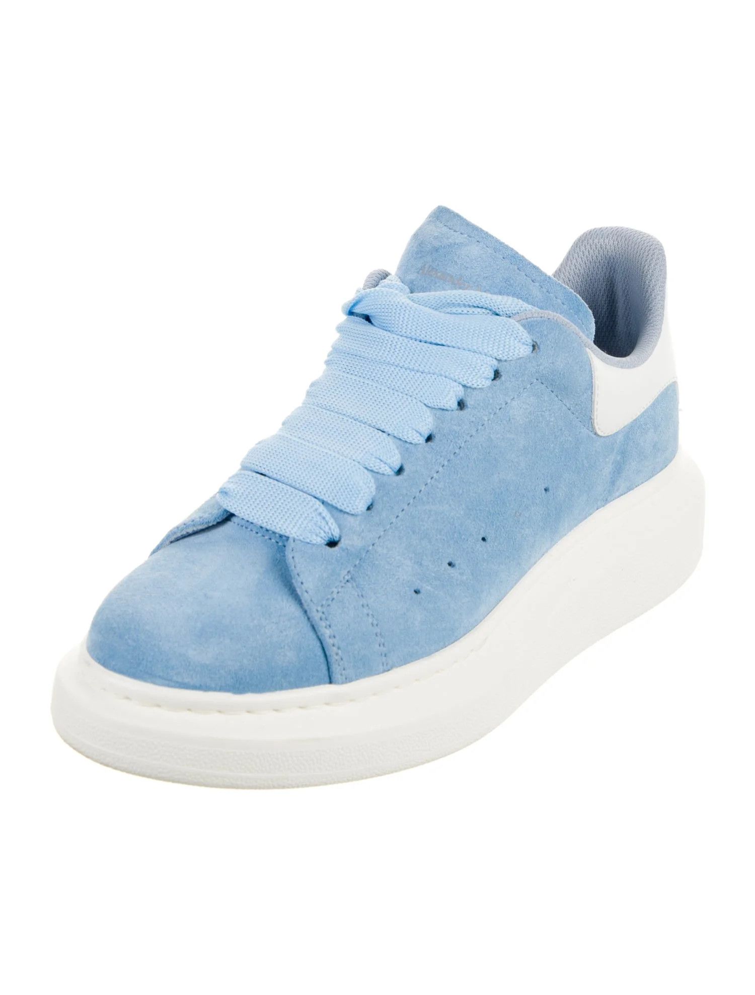 Alexander McQueen o1w1db10925 Leath S Rubb Sneaker in Powder Blue Size US 8.5 / IT 38.5 - 2 Thumbnail