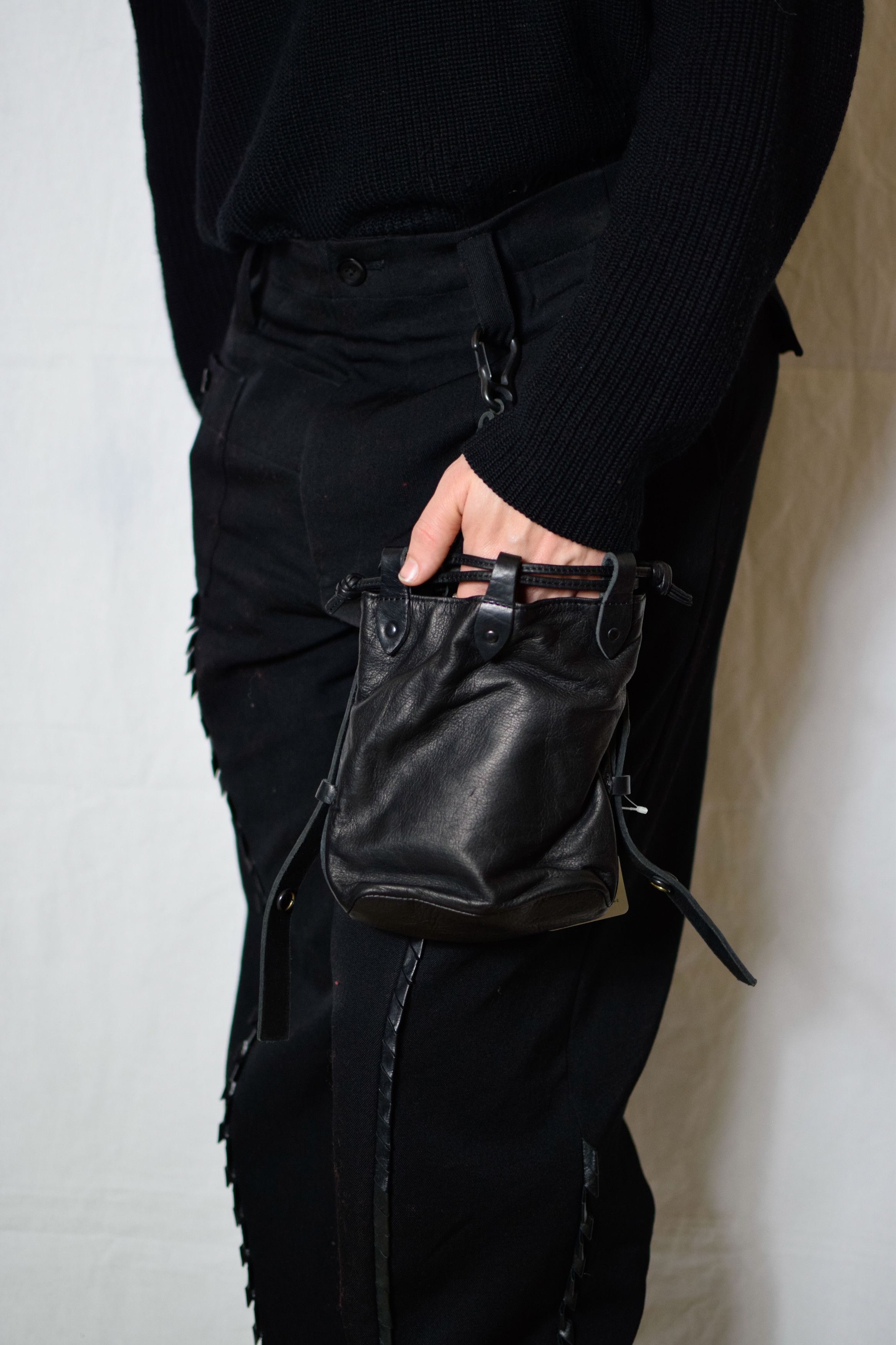Yohji Yamamoto FINAL DROP - YYPH AW22 Leather Bag - HE-I05-770 Size ONE SIZE - 3 Thumbnail