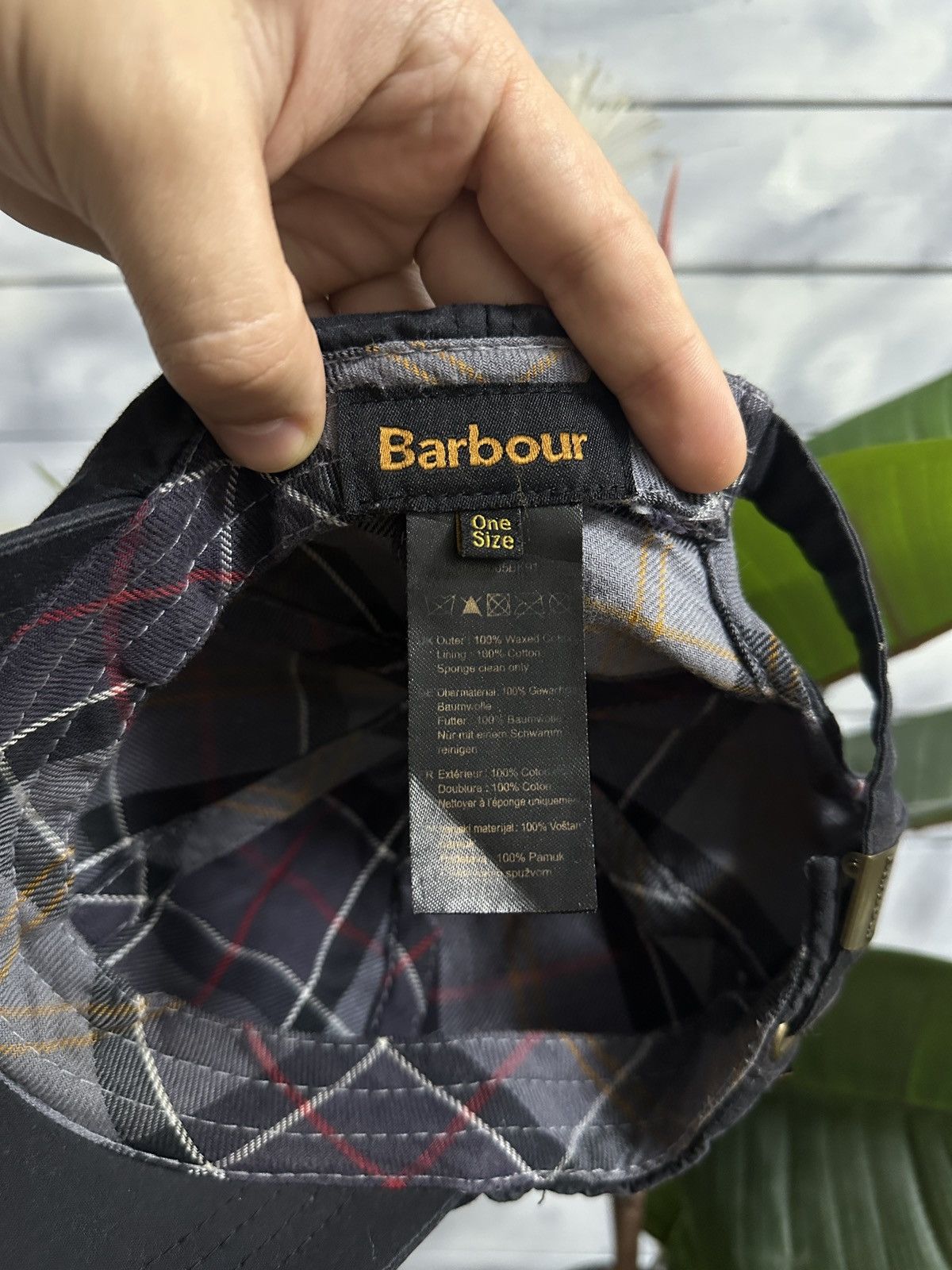 Barbour Rare Cap Barbour 100% Waxed Cotton Hat Y2K Size ONE SIZE - 7 Thumbnail