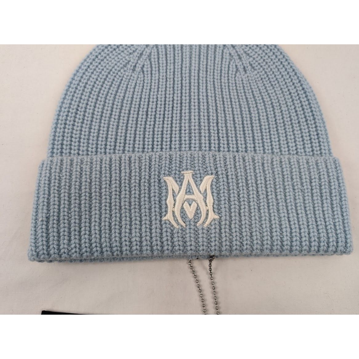 Amiri o1rshd1 Q:9 / MA Beanie Hat / Cap in Air Blue Size ONE SIZE - 4 Thumbnail