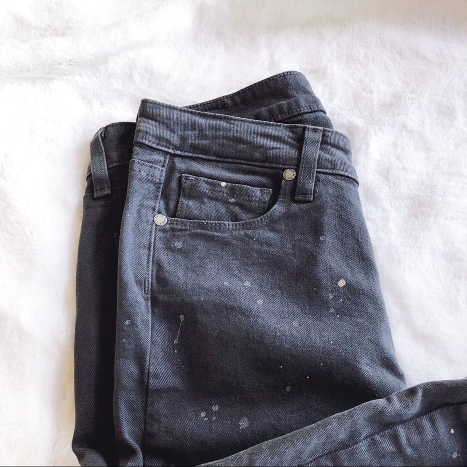 Paige PAIGE Gray Verdugo Ankle Jeans with Splatter Design Size 27" / US 4 / IT 40 - 6 Thumbnail
