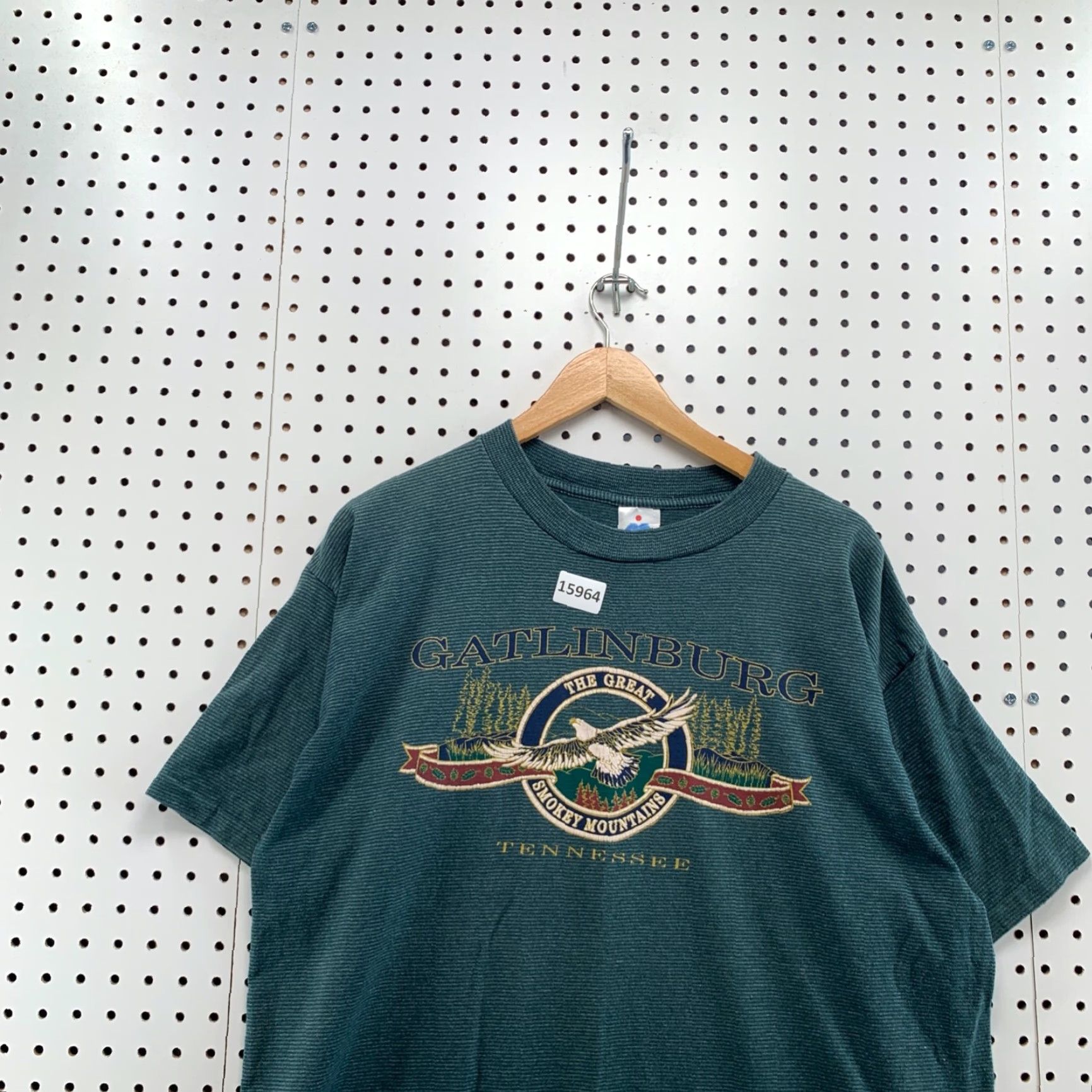 Vintage VINTAGE Miller Gatlinburg Shirt XL Green Striped Smoky Mountain Unisex Size US XL / EU 56 / 4 - 2 Thumbnail