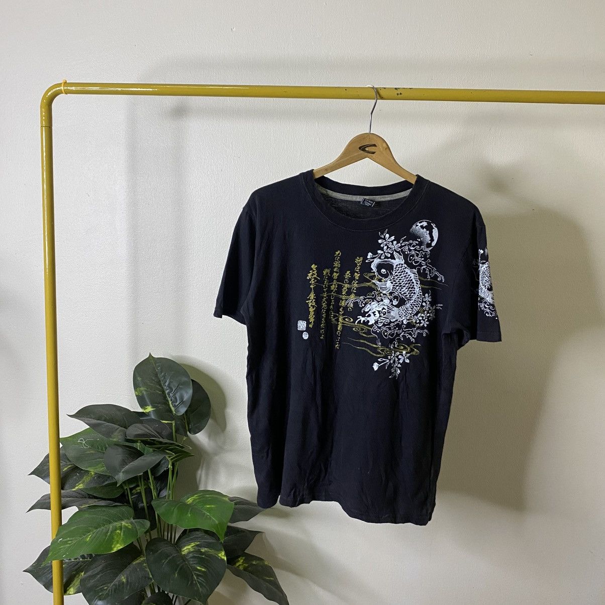 Japanese Brand KoiFish Sukajan Ed Hardy Karakuri Tamashii Style T Shirt Size US M / EU 48-50 / 2 - 7 Thumbnail