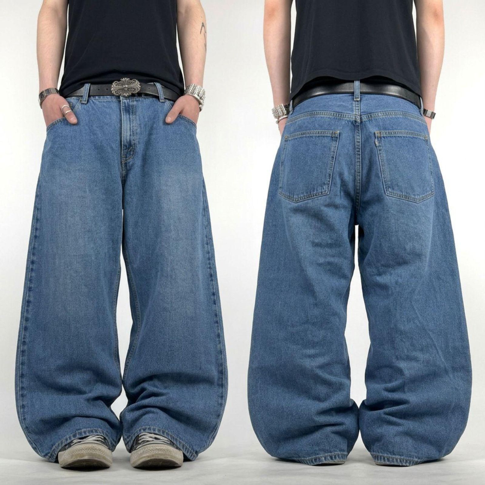 JNCO × Levi's × Vintage Vintage y2k levi's skater baggy wide leg faded archive jean Size US 36 / EU 52 - 1 Thumbnail
