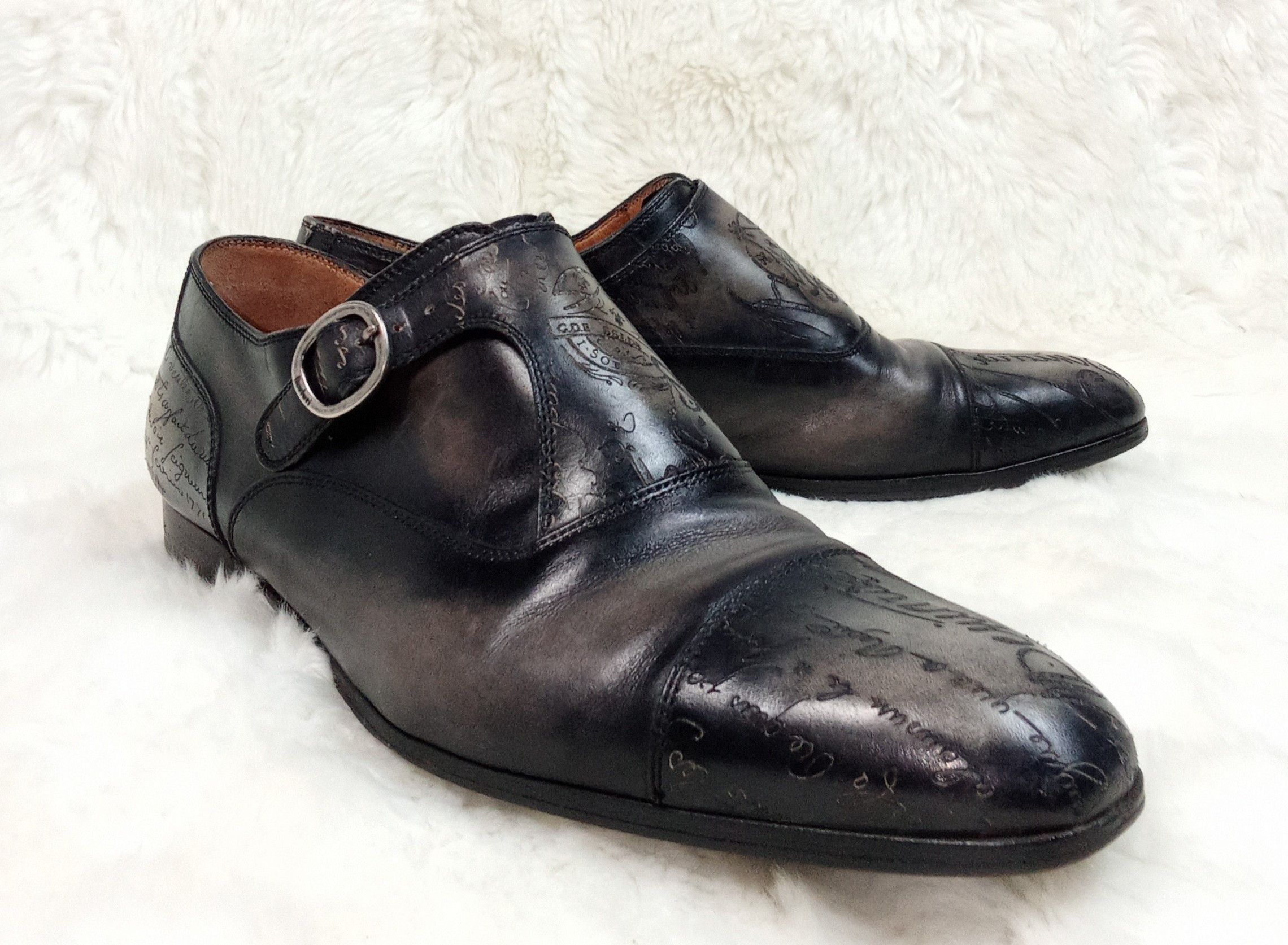 Berluti Berluti - Carlo Scritto - Single Monk - Patina Loafer Size US 9.5 / EU 42-43 - 1 Thumbnail