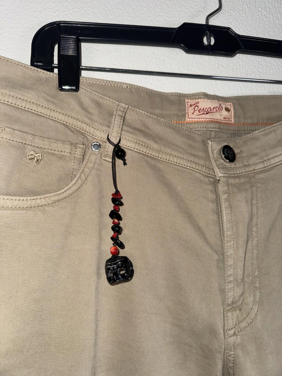 Marco Pescarolo MARCO PESCAROLO CASHMERE COTTON CHINO PANTS SIZE 36 US 52 IT Size 36R - 7 Thumbnail