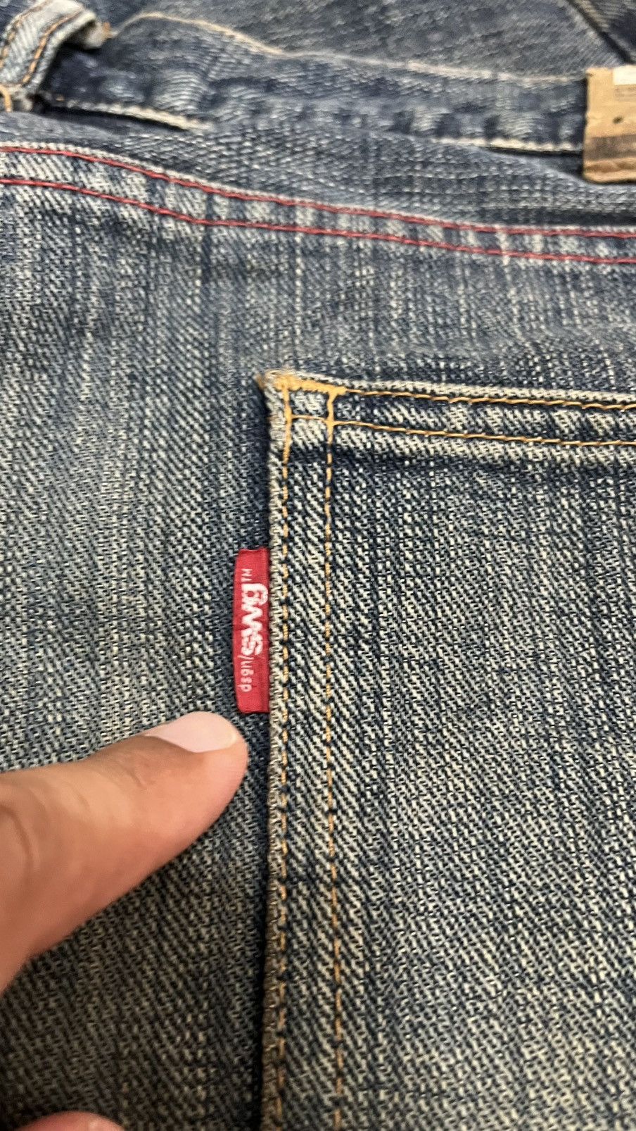 Swagger Vintage Distressed Swagger Jeans size 35 x 43 Size US 35 - 12 Thumbnail