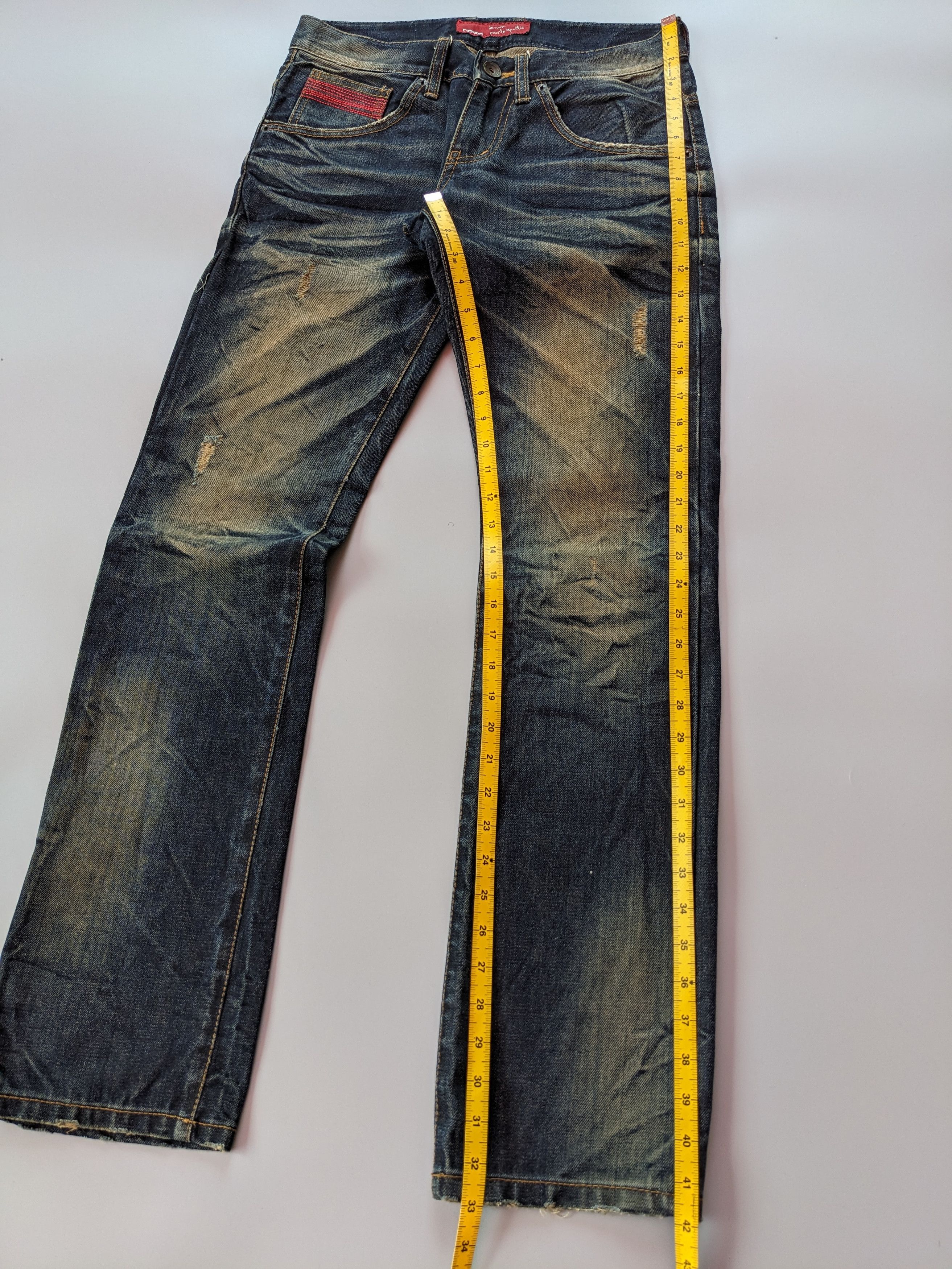 Japanese Brand DPSR indigo mudwash rusty jeans Size US 31 - 9 Thumbnail