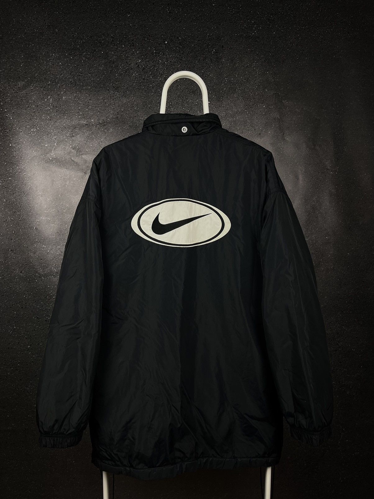 💸Men's Nike 90s Vintage Big Swoosh Logo Nylon Light Jacket💸