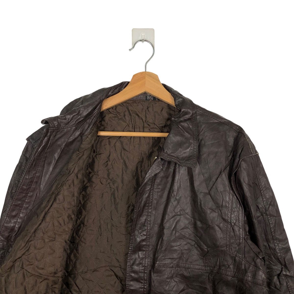 Issey Miyake VINTAGE BOMBER LEATHER JACKET JAPAN ISSEY MIYAKE Size US L / EU 52-54 / 3 - 9 Thumbnail