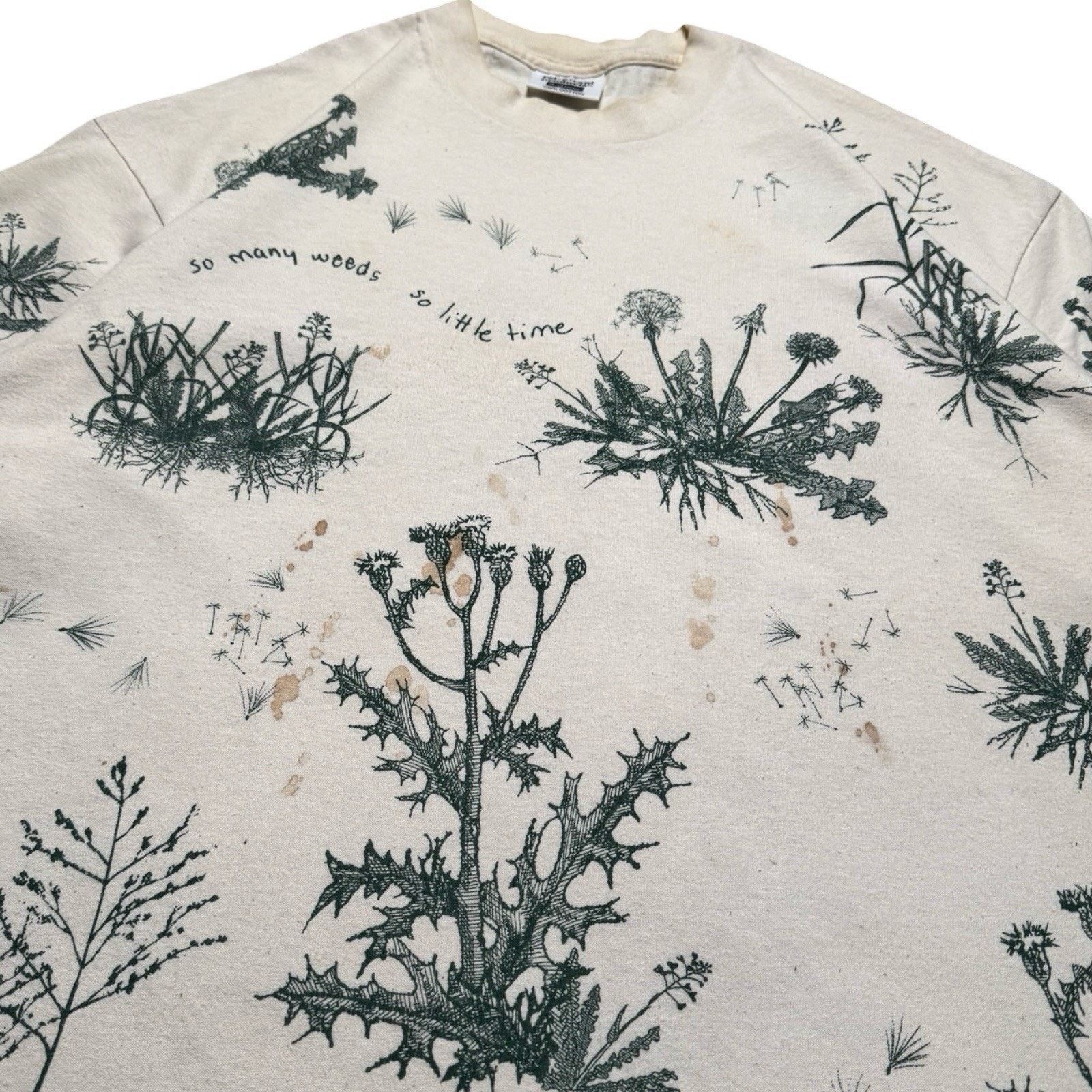 Vintage Vintage Botany Weed Plant Shirt Mens XL Distressed T Shirt Size US XL / EU 56 / 4 - 3 Thumbnail