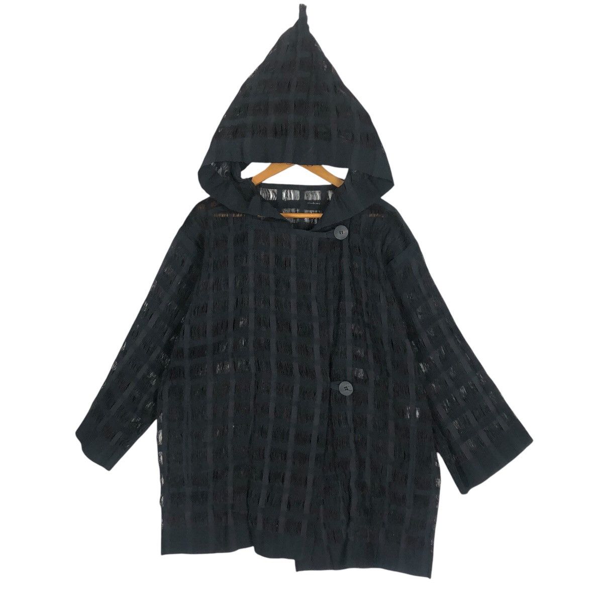 Issey Miyake Vintage Issey Miyake Permanente S/S 1995 Wool Mesh Jacket Size US L / EU 52-54 / 3 - 3 Thumbnail